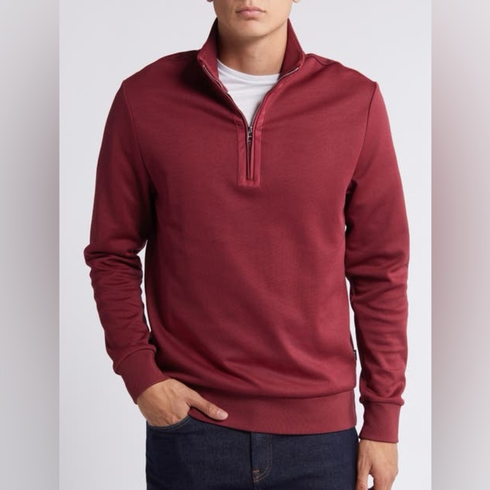 BOSS SIDNEY HALF ZIP PULLOVER ❤️NWT IN STORES❤️